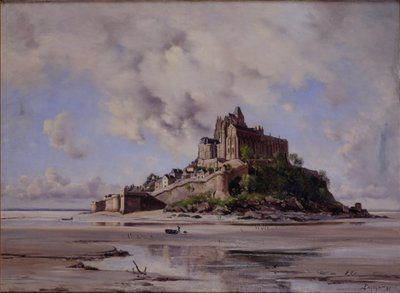 Mont Saint-Michel, noordoostzijde, 1881 door Emmanuel Lansyer